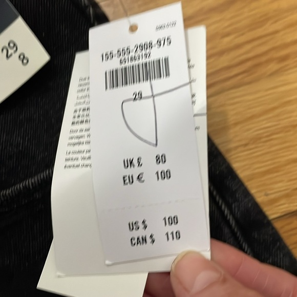 Abercrombie & Fitch The Skinny High Rise Curve‎ Love Jeans Split Hem29/8 B1 - Picture 7 of 8